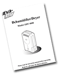 EDV-4000 tiny house dehumidifier operations manual